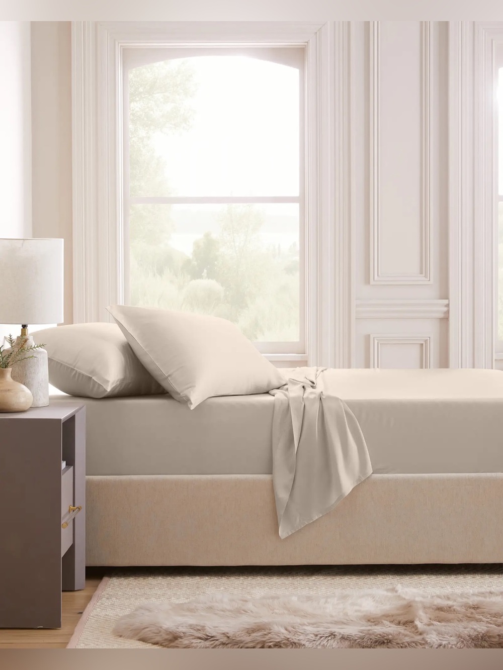 New Quince Bamboo Sheet Set Twin - Sand $100 - Picture 2 of 9